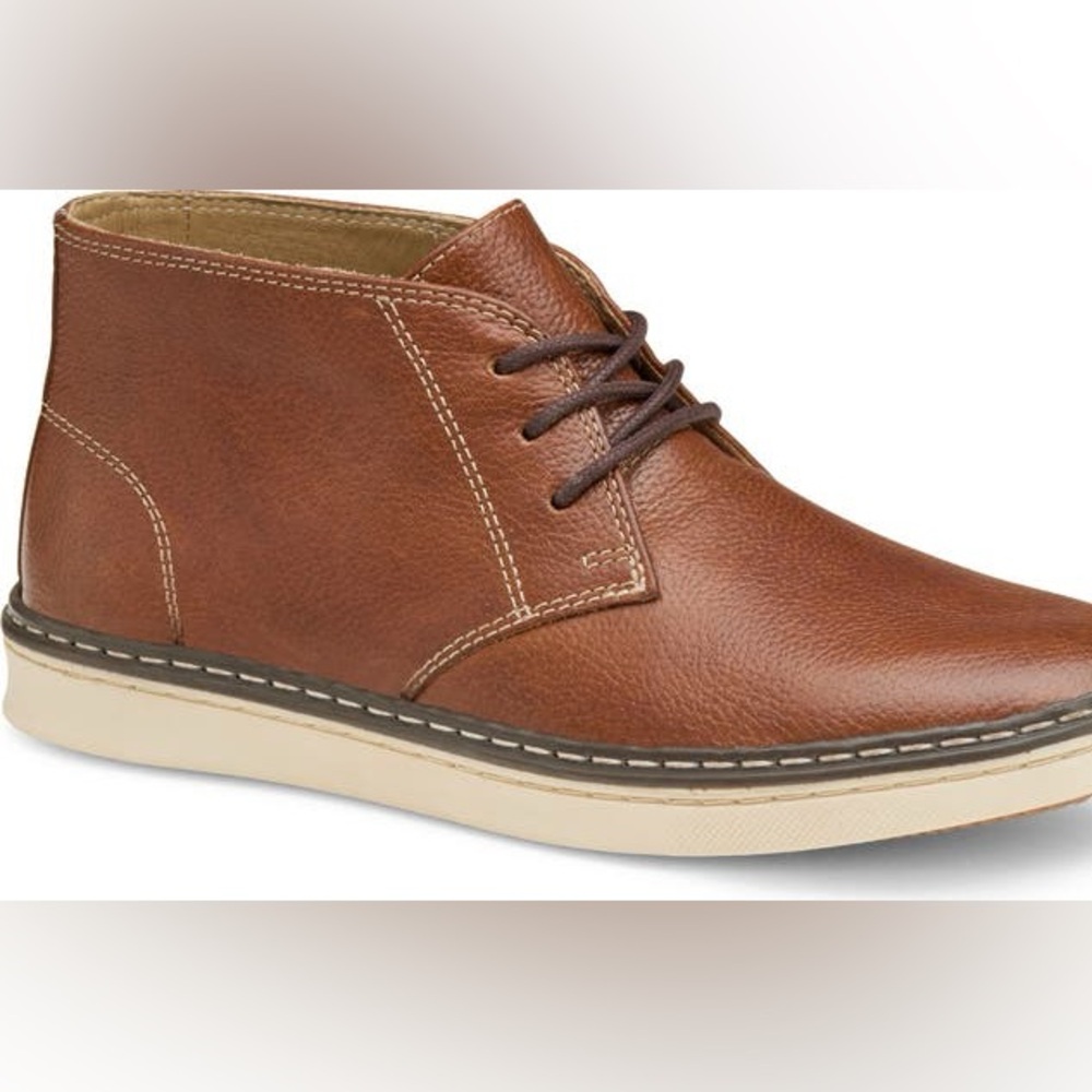 Boys Brown Johnston & Murphy Leather Chukka Boots Sz 6